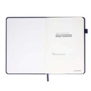 FAROE - Santhome A5 PU Hard Cover Notebook with Pen Loop - Navy Blue