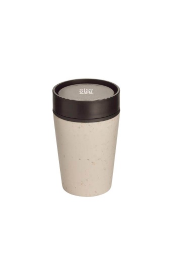 Circular Cup 8oz Cream & Cosmic Black