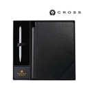 Cross ATX® Basalt Black Ballpoint Pen with Classic Black Journal Gift Set