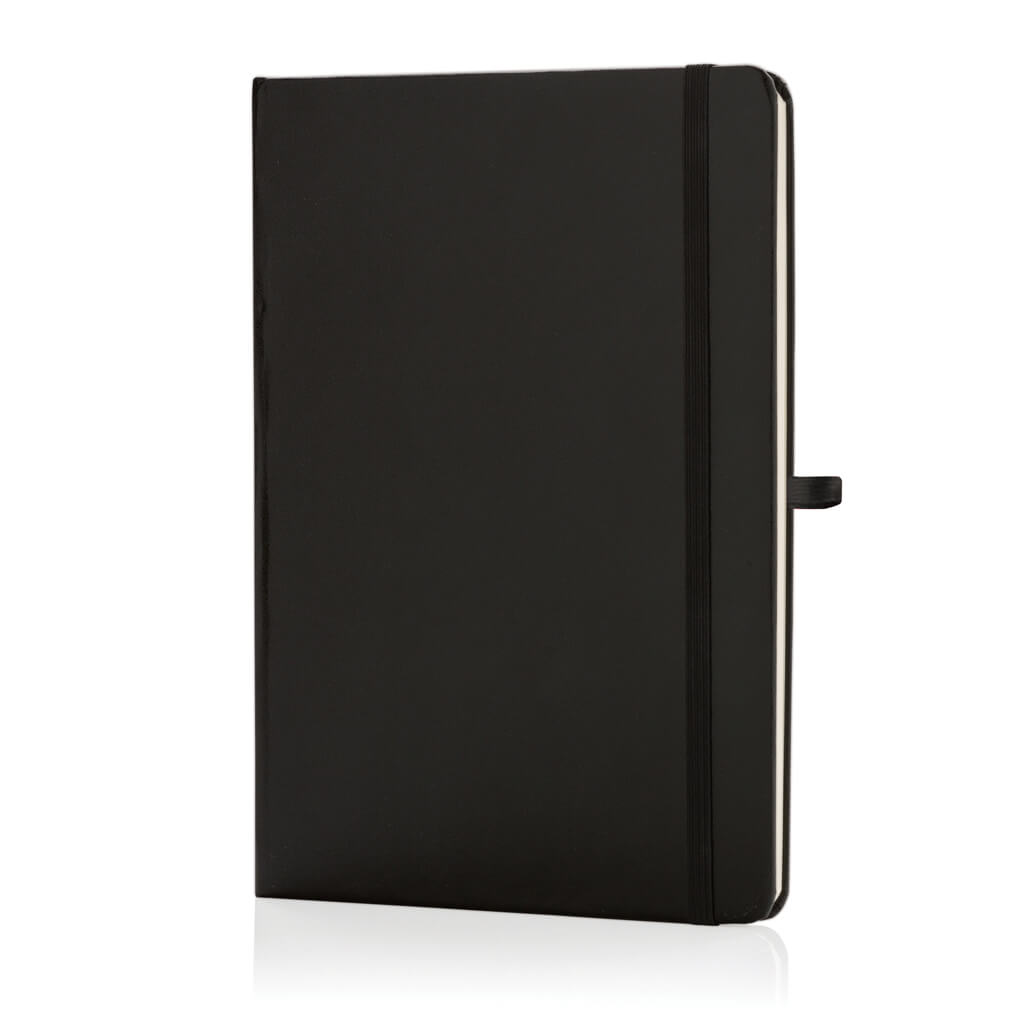 [IMPERFECT] BUKH - SANTHOME A5 Hardcover Ruled Notebook Black