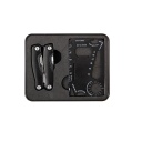 MTGS 210 طقم الأدوات كريتاك جيفتولوجي 9 في 1 ادوات متعدد الاعراض مع انارة ال اي دي & 18 في 1 ادوات المحفظة (صندوق اسود)