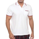 [TROPIKANA White-Small] تي شيرت تروبيكانا (Small, White - Red / Navy)