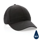 Impact AWARE ™ 6 Panel 280gr غطاء من القطن المعاد تدويره - أسود