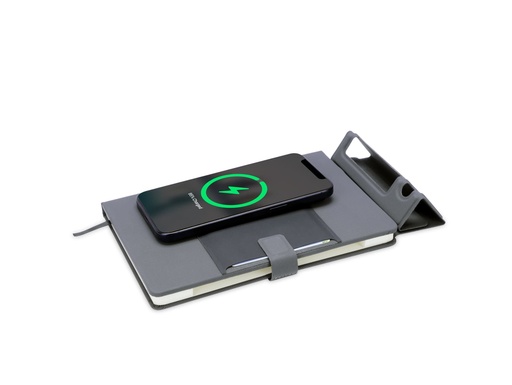 [NBSN 5126] KAMEZ - Santhome 15W Wireless Deluxe Notebook with Phone Stand