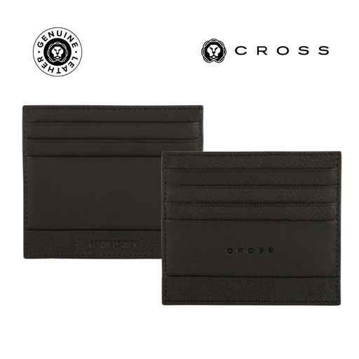 [LACR 2004] CROSS Saffiano Leather 6CC Card Holder - Black