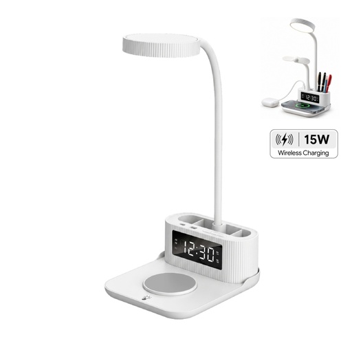[ITWC 1309] VELTRIX - Giftology 6-in-1 Multifunctional Desk Lamp - White