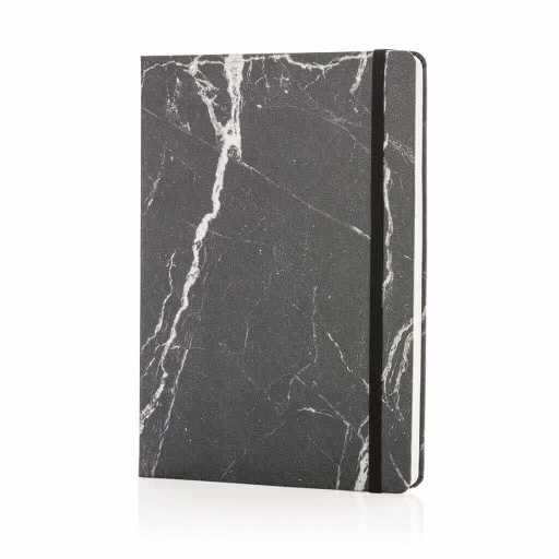 [NBXD 706] دفتر ملاحظات مع غطاء تصميم رخام (أسود)